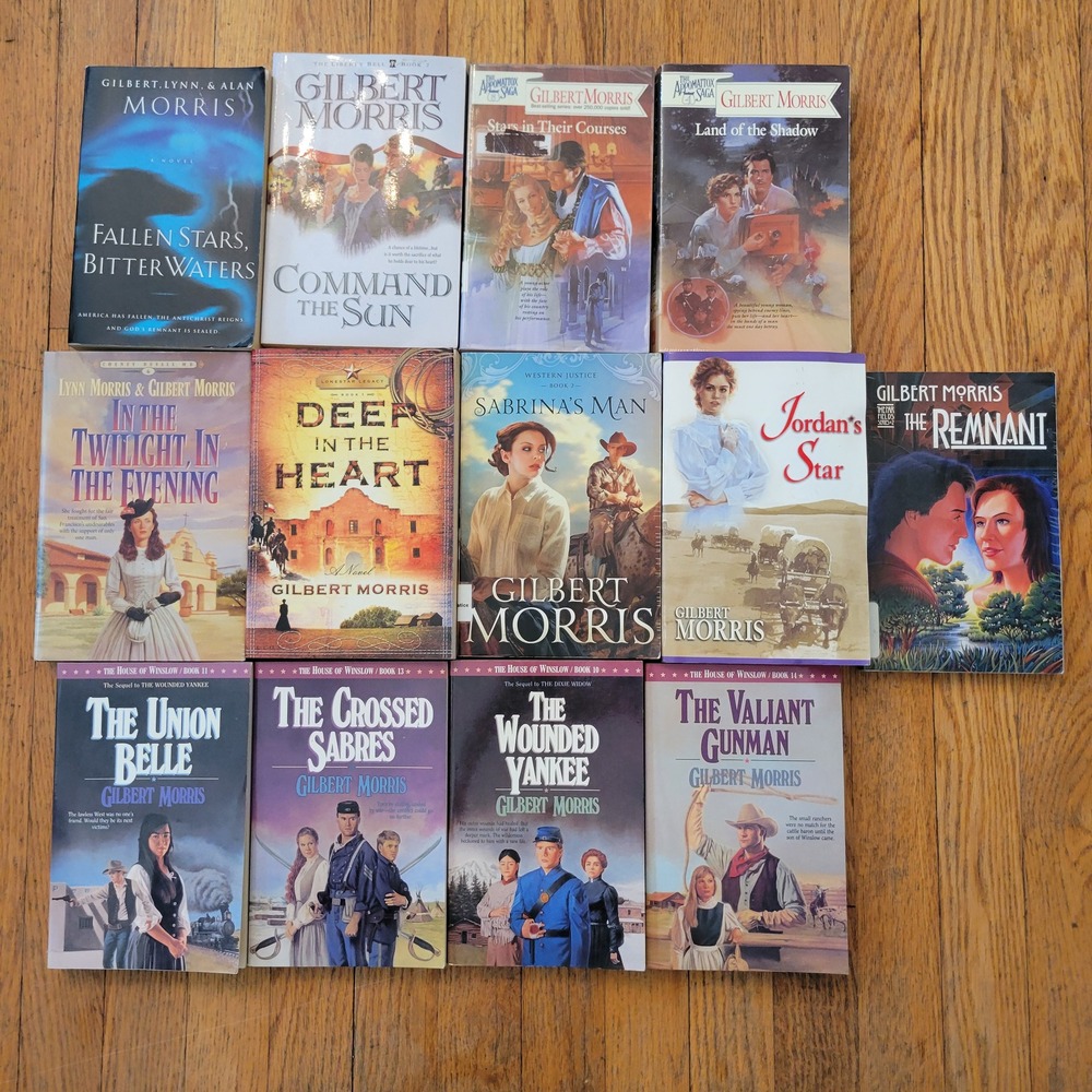 Gilbert Morris 13 Book Lot Historical Fiction Christian Romance House of Winslow